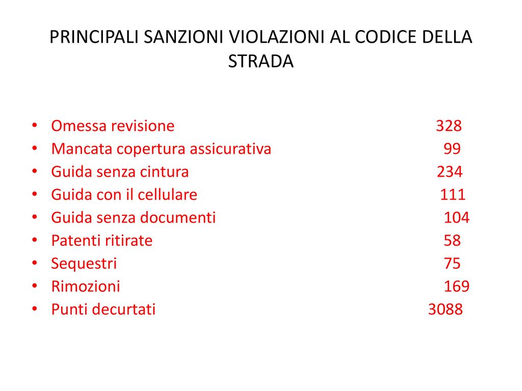 POLIZIA MUNICIPALE REPORT ATTIVITA Ppt Scaricare